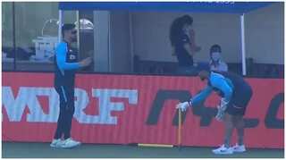 Watch: 'Mentor' MS Dhoni helps Rishabh Pant with wicketkeeping drills amid IND-AUS T20 WC warm-up tie