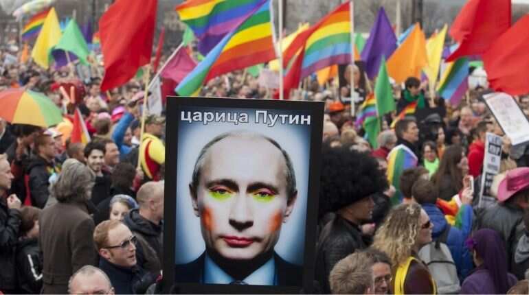 'Close to crime against humanity': Teaching children about gender identity is 'monstrous', says Putin 'Close to crime against humanity': Teaching children about gender identity is 'monstrous', says Putin