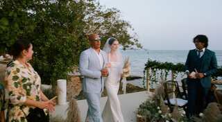 Vin Diesel walks Meadow Walker, Paul Walker's daughter, down the aisle at her wedding