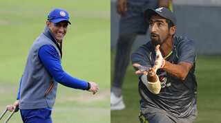Young Pakistan pacer Shahnawaz Dahani in awe as he meets legend MS Dhoni ahead of IND-PAK clash - WATCH
