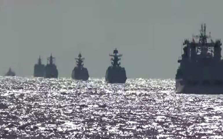 Russian, Chinese warships hold first joint patrols in the Pacific Russian, Chinese warships hold first joint patrols in the Pacific