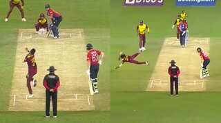 Unreal! Akeal Hosein plucks a stunning diving catch against England in T20 World Cup 2021 - WATCH