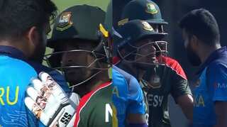 Lahiru Kumara, Liton Das engage in heated argument during SL's clash against Bangladesh in T20 WC - WATCH