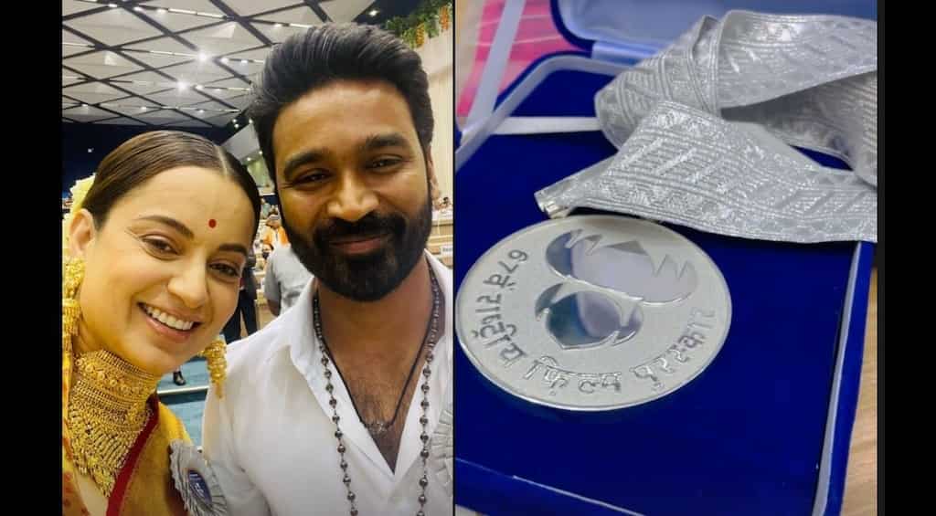 67th National Film Awards ceremony: Kangana Ranaut shares pic with fellow winner Dhanush