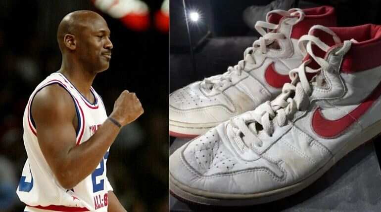 Michael Jordan sneakers sell for nearly $1.5 million, an auction record