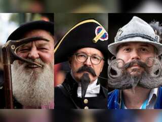 Facial hair aficionados face-off at German Moustache and Beard Championships