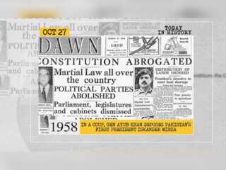 Oct 27 in history: Gen Ayub Khan deposes Pak President Iskander Mirza and more