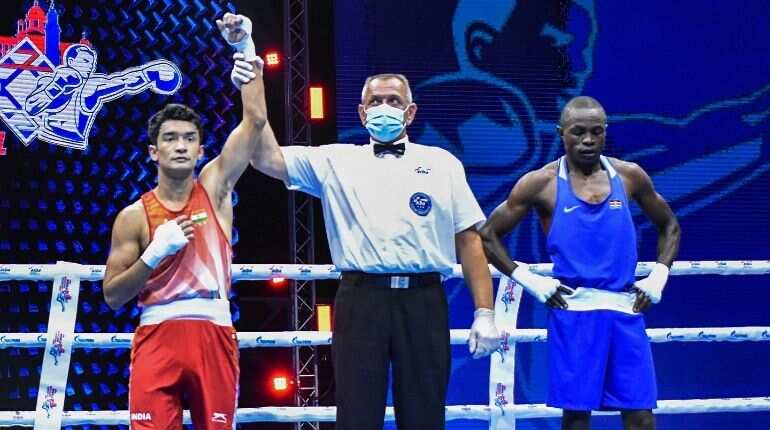 AIBA World Boxing C'ships: Nishant Dev enters 2nd round; Lakshya Chahar ousted despite solid show AIBA World Boxing C'ships: Nishant Dev enters 2nd round; Lakshya Chahar ousted despite solid show