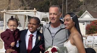 Tom Hanks crashes a wedding, his second in five years!