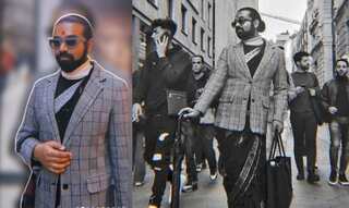 Smashing gender stereotypes! This Indian man is going viral for wearing saree & bindi in Milan