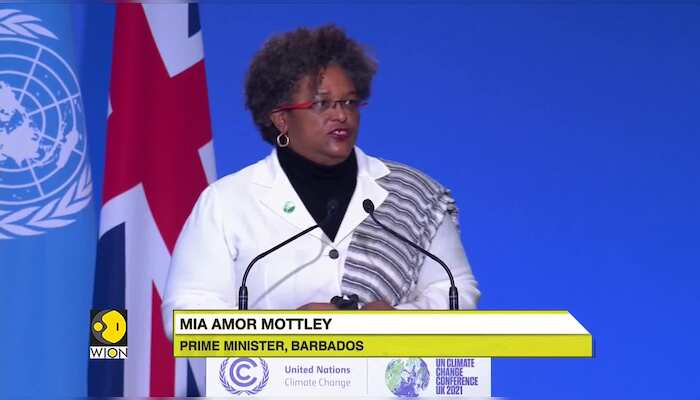 COP26 summit: 'We do not want dreaded death sentence,' says Barbados PM Mia Amor Mottley