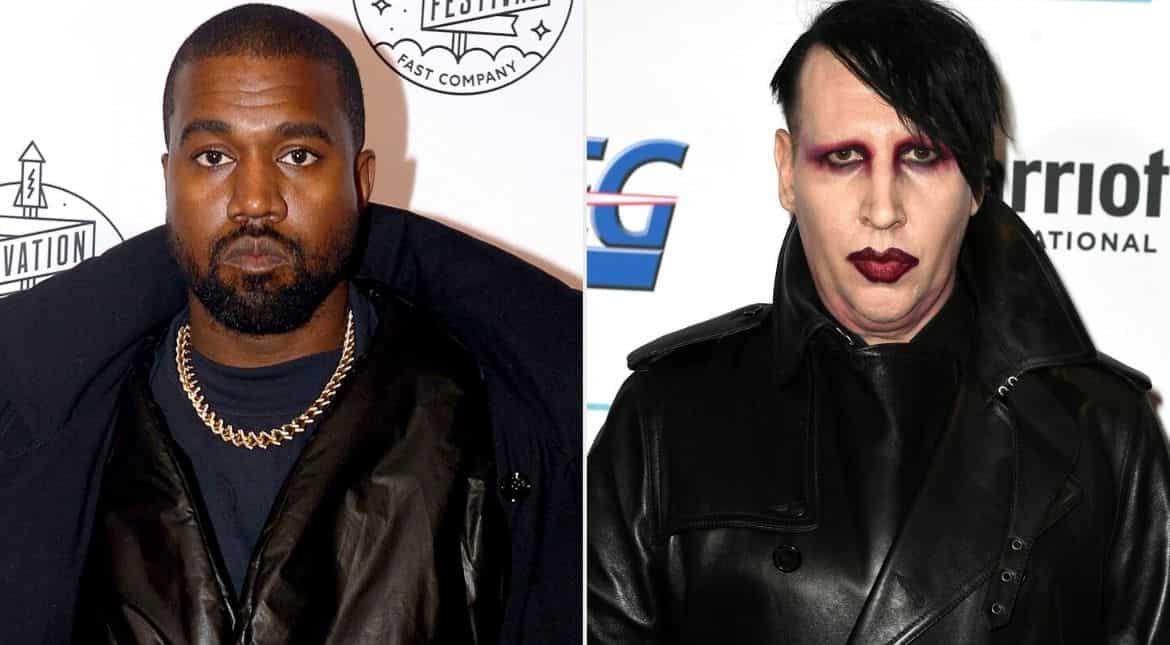 Kanye West sparks outrage as he brings alleged abuser Marilyn Manson to Sunday Service Kanye West sparks outrage as he brings alleged abuser Marilyn Manson to Sunday Service