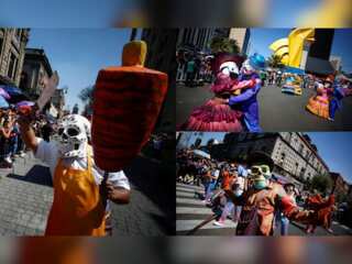 Mexico returns to lively 'Day of the Dead' celebration with a bang