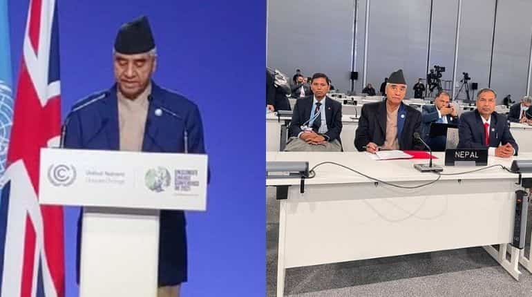 COP26: Nepal PM Deuba urges world leaders to give priority to mountain agenda