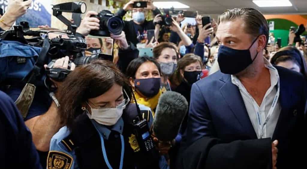 Leonardo DiCaprio shockingly heckled, screamed at by a woman at COP26 summit