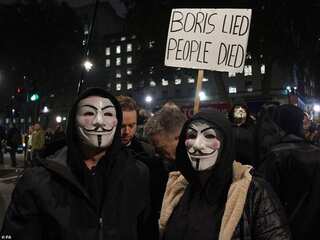 Million Mask March: Protesters wearing Guy Fawkes masks clash with police in UK