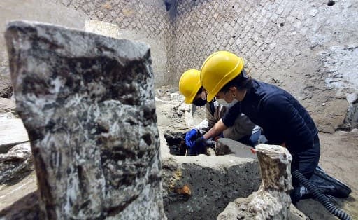 Archaeologists unearth remains of a rare 'slave room' in Pompeii Archaeologists unearth remains of a rare 'slave room' in Pompeii