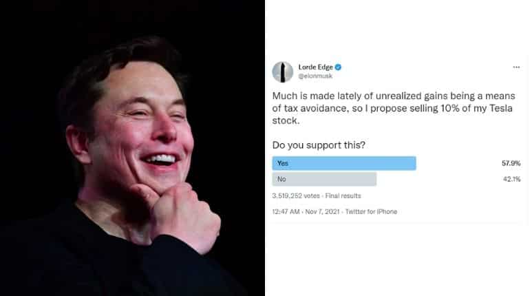 57.9 percent vote 'yes'; Twitter wants Elon Musk to sell 10 percent of his Tesla stock