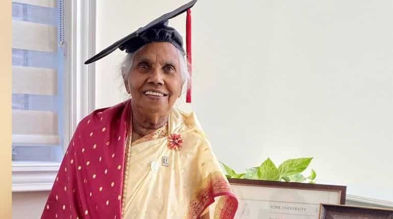 87-year-old woman becomes oldest person to earn master's degree at York University 87-year-old woman becomes oldest person to earn master's degree at York University