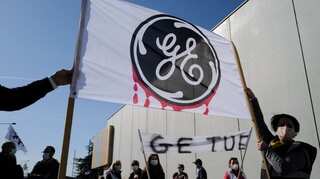 General Electric to split into three companies; shares jump 15%