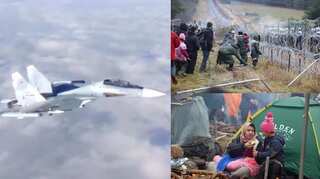 Amid Poland-Belarus border migrant crisis, Russia flies bombers over Belarus