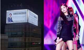 A fan asks Blackpink's Jennie out on a date through $30,000 billboard ad, netizens calls him 'creep'