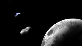 Astronomers identify moon’s small chunk tracking Earth’s orbit around Sun