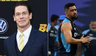 WWE star John Cena shares photo of former Indian cricketer MS Dhoni, leaves fans confused