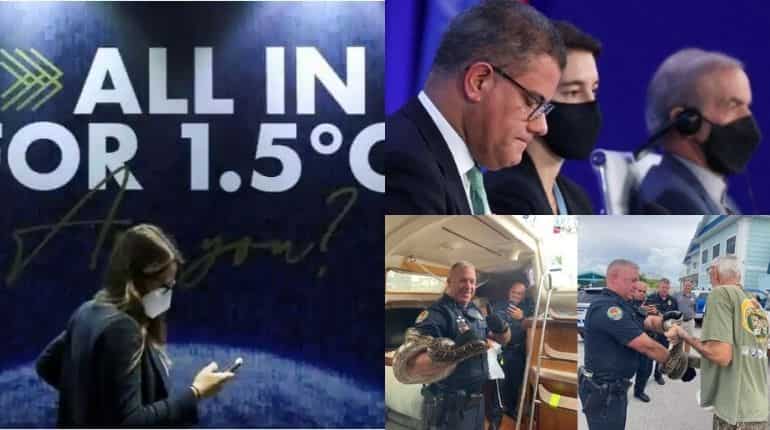 Morning news brief: COP26 prez holds back tears, python takes 100-mile ride and more Morning news brief: COP26 prez holds back tears, python takes 100-mile ride and more