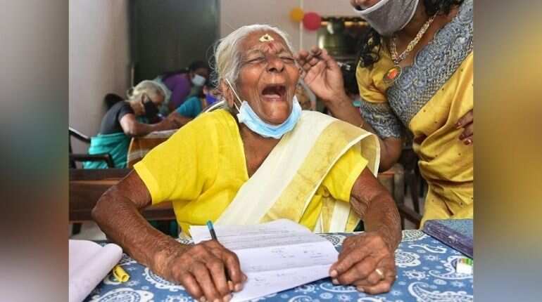 104-year-old woman in India’s Kerala state gets 89 out of 100 marks in exam 104-year-old woman in India’s Kerala state gets 89 out of 100 marks in exam