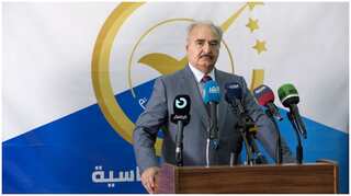 Eastern Libyan commander Haftar announces election bid