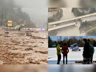 Canada floods kill one person, leave two missing; rail access cut to Vancouver port