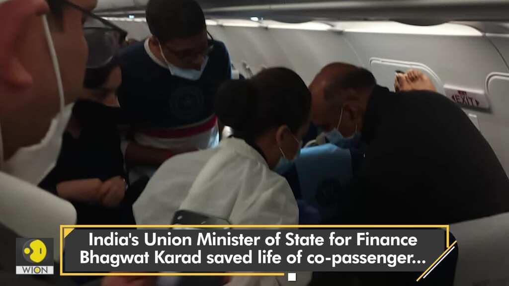 India's union minister Bhagwat Karad saves life of passenger mid-air