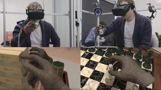 Watch: Facebook founder Zuckerberg tries to feel objects in virtual reality with haptic glove, VR headset  