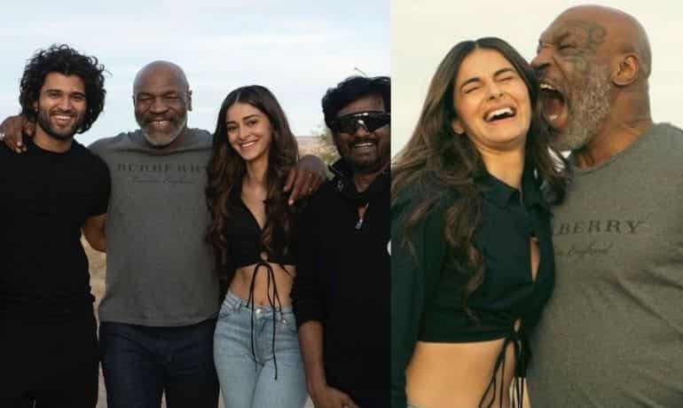 Mike Tyson enjoys Indian food, re-enacts ear-biting with Ananya Pandey at 'Liger' set Mike Tyson enjoys Indian food, re-enacts ear-biting with Ananya Pandey at 'Liger' set