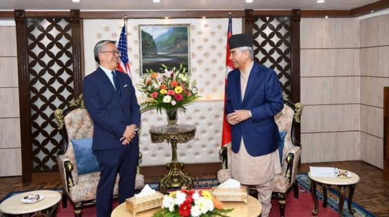 Nepal PM and US State SCA officials discuss matters ‘concerning’ two nations, including MCC Nepal PM and US State SCA officials discuss matters ‘concerning’ two nations, including MCC