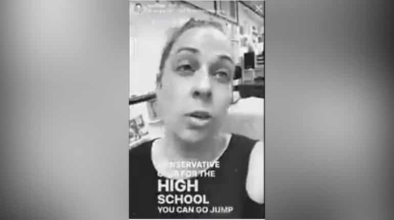 Watch: Upset teacher tells students to 'jump off a bridge' for waving anti-Biden flag in US