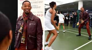 King Richard: Will Smith surprises tennis players in Wimbledon ahead of film release
