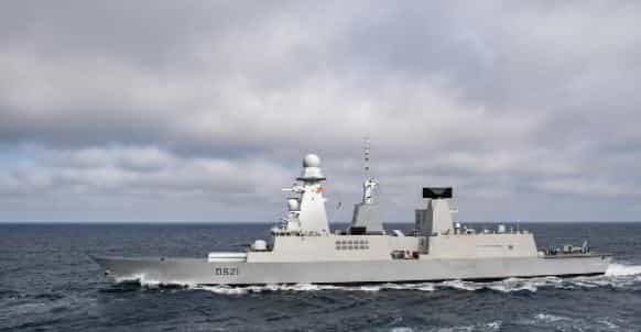 French destroyer FNS Chevalier Paul docks at Mumbai after naval exercise with Indian forces