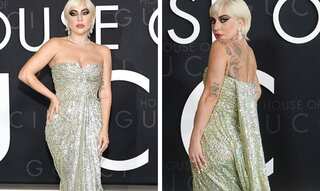 Lady Gaga stuns at House of Gucci LA premiere in sequin gown & bixie haircut