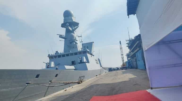 Chevalier Paul equipped with Exocet anti-ship missiles