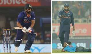 Watch: Fan invades pitch to meet Rohit Sharma during second T20I against New Zealand in Ranchi