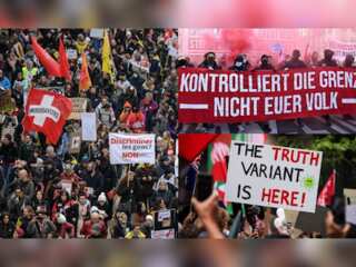 In Pics: Protests against Covid measures rock Europe, Australia
