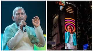 Ilaiyaraaja, Indian musical maestro, makes his Times Square billboard debut