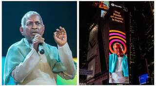 Ilaiyaraaja, Indian musical maestro, makes his Times Square billboard debut