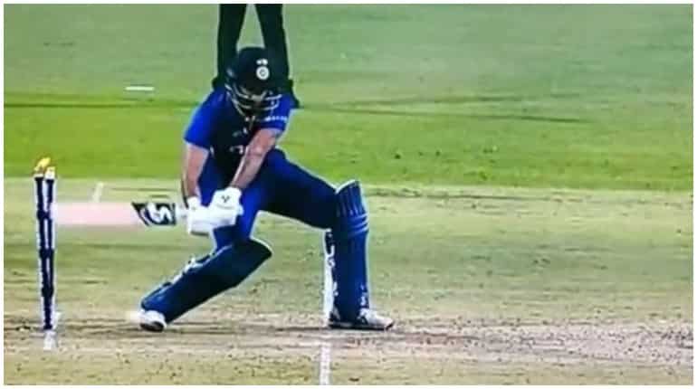 WATCH: BIZARRE! Team India's Harshal Patel gets dismissed 'hit wicket' vs NZ during Kolkata T20I