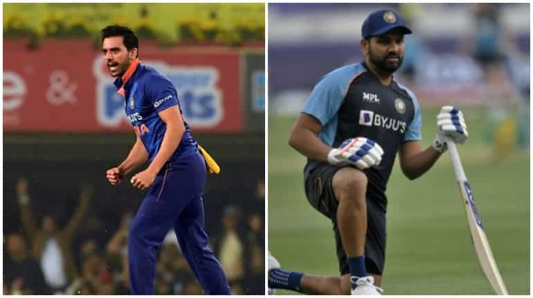 Ind vs NZ: Rohit Sharma salutes Deepak Chahar as CSK star hits massive 6 in Kolkata T20I - WATCH
