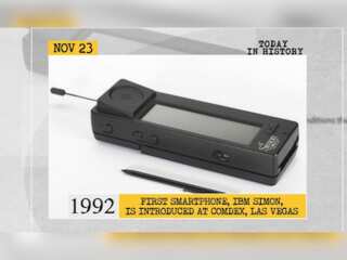 Nov 23 in history: First smartphone, IBM Simon, is introduced at COMDEX and more