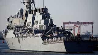 US Navy warship passes through tense Taiwan Strait