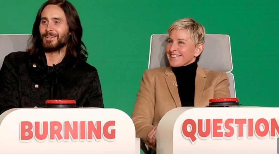 Jared Leto tells Ellen DeGeneres 'I eat naked often' Jared Leto tells Ellen DeGeneres 'I eat naked often'